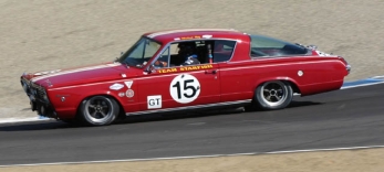 Mike W7VO's beautiful 1966 Barracuda at speed.